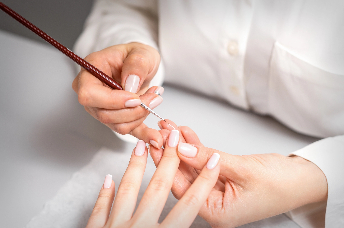 Woman doing nails