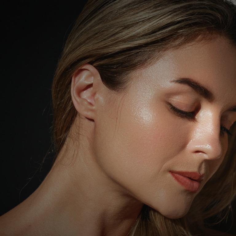 Young woman looking down 1